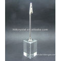 Personlized crystal memo clip for 3d laser engraving office decoration